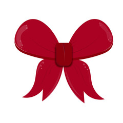 Red festive bow