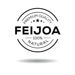 Creative (Feijoa), Feijoa label, vector illustration.