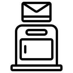 mailbox with envelope icon