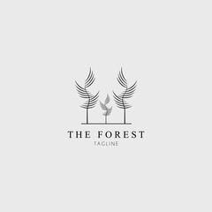 forest logo vector illustration design for use brand company symbol