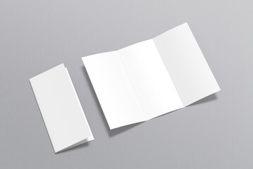Trifold Brochure Blank Mockup