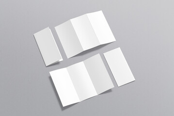 Trifold Brochure Blank Mockup