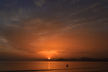 Sonnenaufgang in Can Picafort auf Mallorca