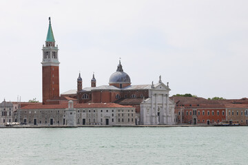 Fototapeta na wymiar Church of Saint George called SAN GIORGIO in Venice in Italy