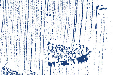 Grunge texture. Distress indigo rough trace. Emoti