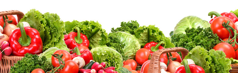 Vegetables isolated frame