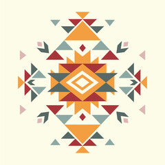 Ethnic pattern design. Colorful vector illustration