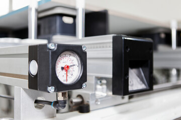 Woodworking plant in a furniture factory. Computer, furniture design and execution.