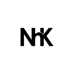 nhk letter initial monogram logo design