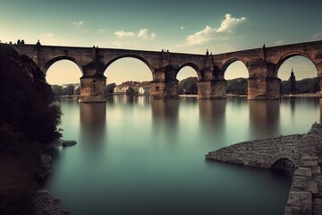 Fototapeta premium Bridge over the River