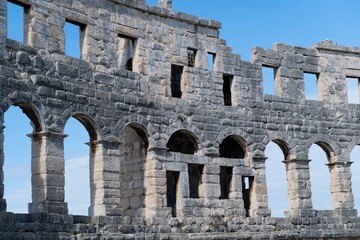 Fototapeta premium Amphitheater in Puka Croatia