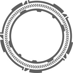 HUD futuristic element. Abstract optical aim. Circle geometric shape for virtual interface and games. Camera viewfinder for sniper weapon. 
