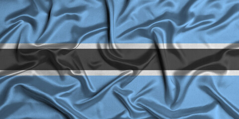 Illustration of Botswana flag