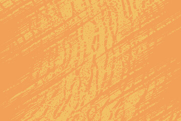 Orange pastel color stripe line texture with distressed grunge detailed background