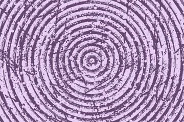 Fototapeta na wymiar Purple pastel color round stripe line texture with distressed grunge detailed background