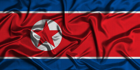 Illustration of North Korea flag