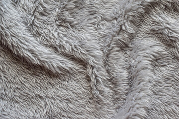 Gray wool texture, abstract fur background