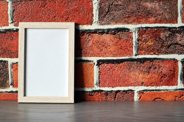 Mockup frame on a wall