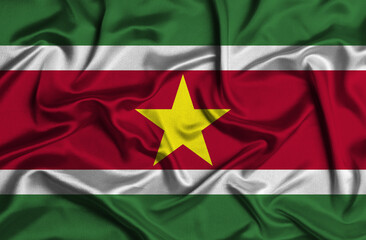 Illustration of Suriname flag