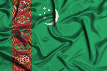 Illustration of Turkmenistan flag