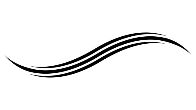 Curve line strip swirl wave, shape design, curve line energy