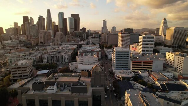 Los Angeles Skyline at sunset
