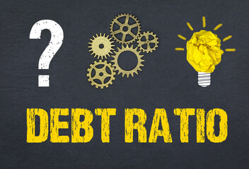 Obraz premium Debt ratio