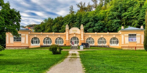 Fototapeta premium villa in the garden