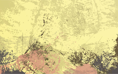 Abstract gruge texture paintbrush multicolor background