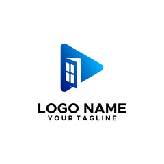 Play Open Windows Media Logo Design