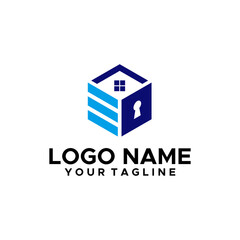 Box Storage Real Estate Logo Design