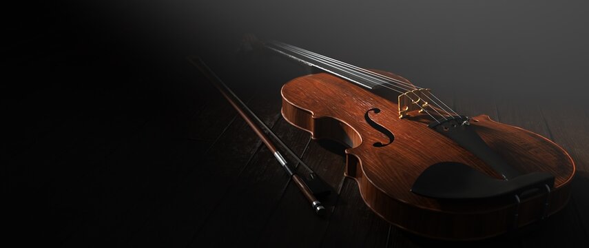 Violin Wooden Table