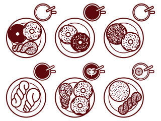 ドーナツとホットドリンクL