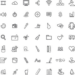 set of icons different  icons 