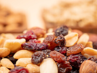 Various nuts. Background with nuts. Mixed nuts.