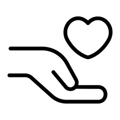 hands line icon