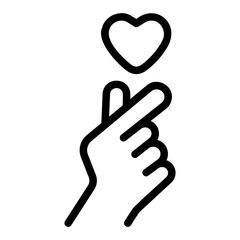 Obraz premium love line icon