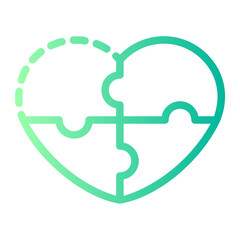 jigsaw gradient icon