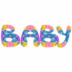 easter eggs on white baby