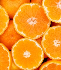 fresh tangerines close-up. space for text. fresh fruits.