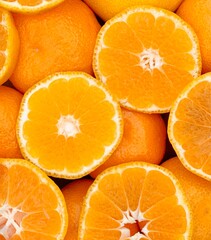 fresh tangerines close-up. space for text. fresh fruits.