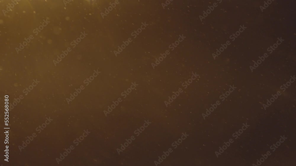 Poster static view of camera focusing to the sky of snow falling in slow motion