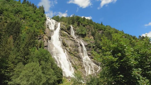 Fantastic Alpine Landscape on Nardis Waterfalls.