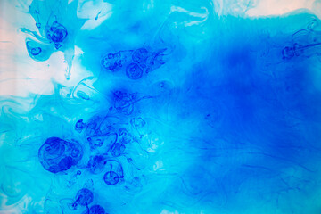 Obraz na płótnie Canvas abstract watercolor background blue color 