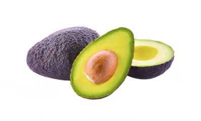 Fresh avocado isolated on transparent png
