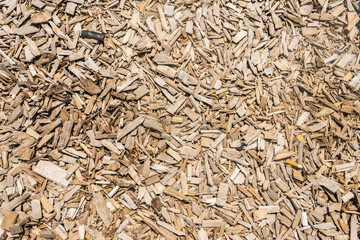 Wood chips texture for background, wallpaper