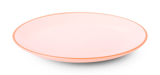 empty plate isolated on white background.