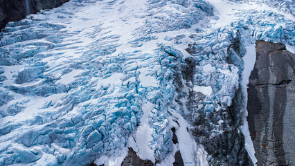 Naklejka premium Closeup of the Jostedalsbreen glacier in Norway