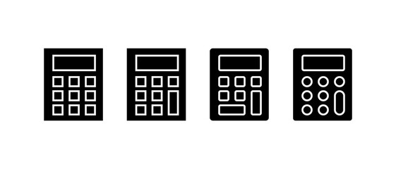 calculator icon. Calculator icon in black style concept.