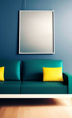 modern living room with sofa